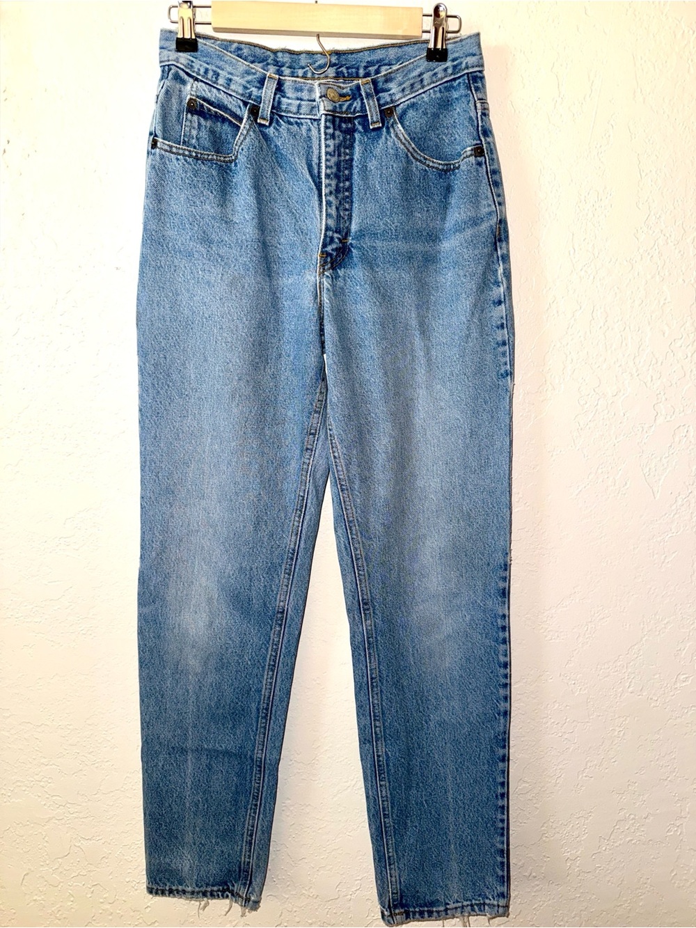Vintage 80s Calvin Klein High Rise Tapered Mom Jeans Light Wash 10- 27 to 28